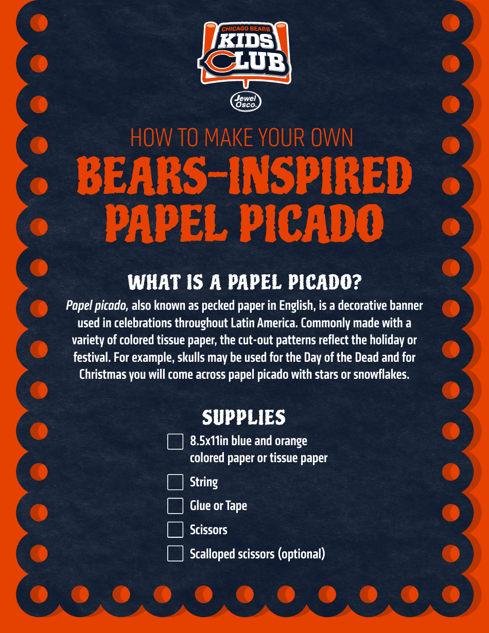 Bears-Inspired Papel Picado Templates - Creative Rose Design