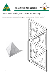 Document preview: Australian Made, Australian Grown 3d Dice Templates