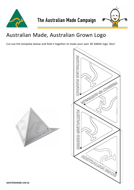 Australian Made, Australian Grown 3d Dice Templates