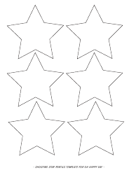 Document preview: Shooting Star Pencil Templates
