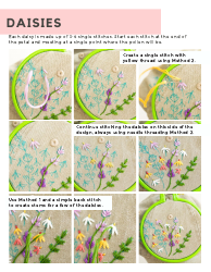 Wildflower Hat Embroidery Pattern, Page 15