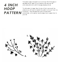 Wildflower Hat Embroidery Pattern, Page 4
