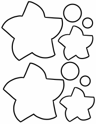 Flower Outline Templates - Two Types, Page 3