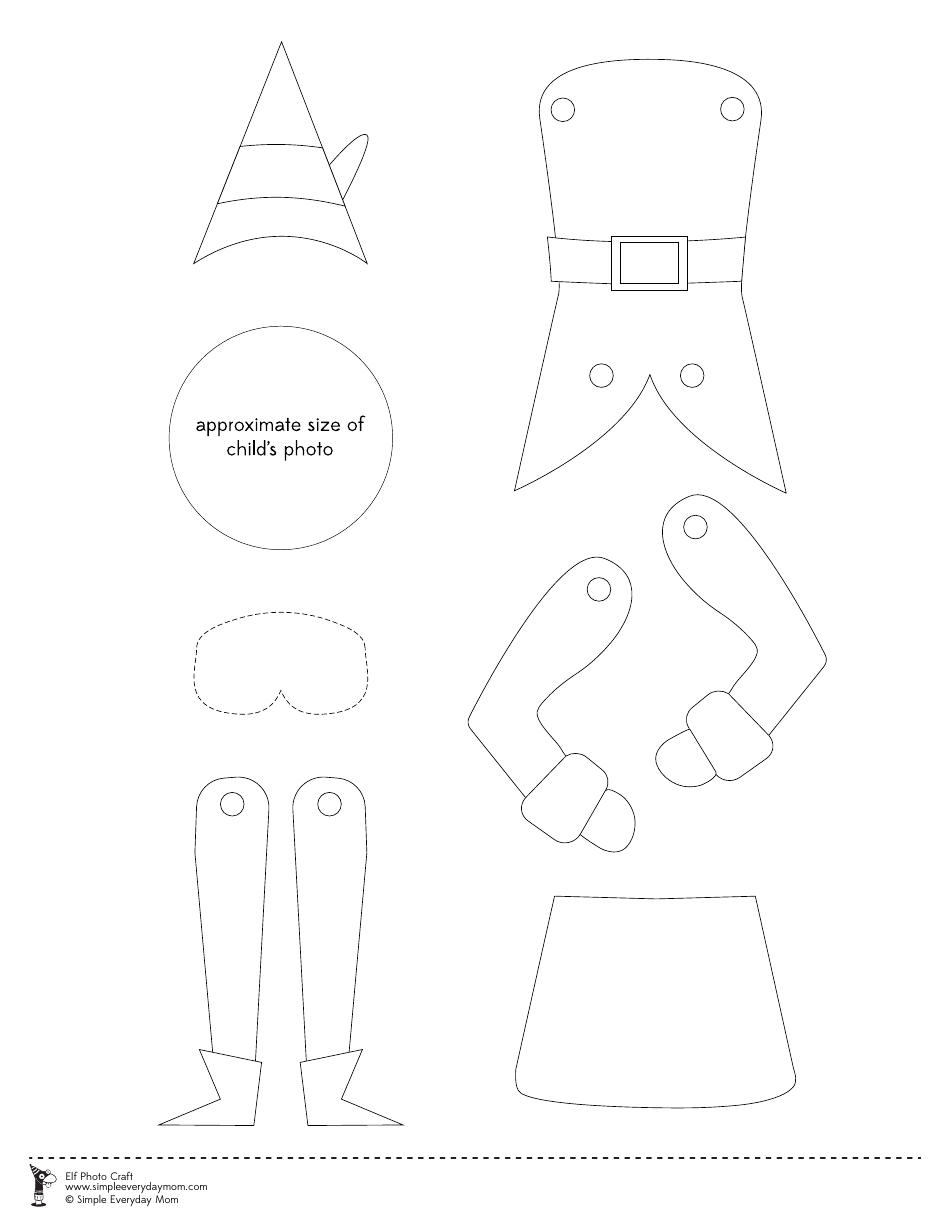Elf Photo Craft Templates, Page 3