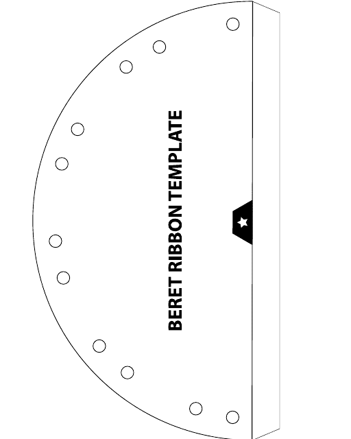 Beret Ribbon Template