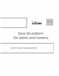 Document preview: Bow Tie Pattern Template
