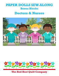 Doctor and Nurse Paper Doll Sewing Pattern Templates