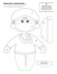 Doctor and Nurse Paper Doll Sewing Pattern Templates, Page 4