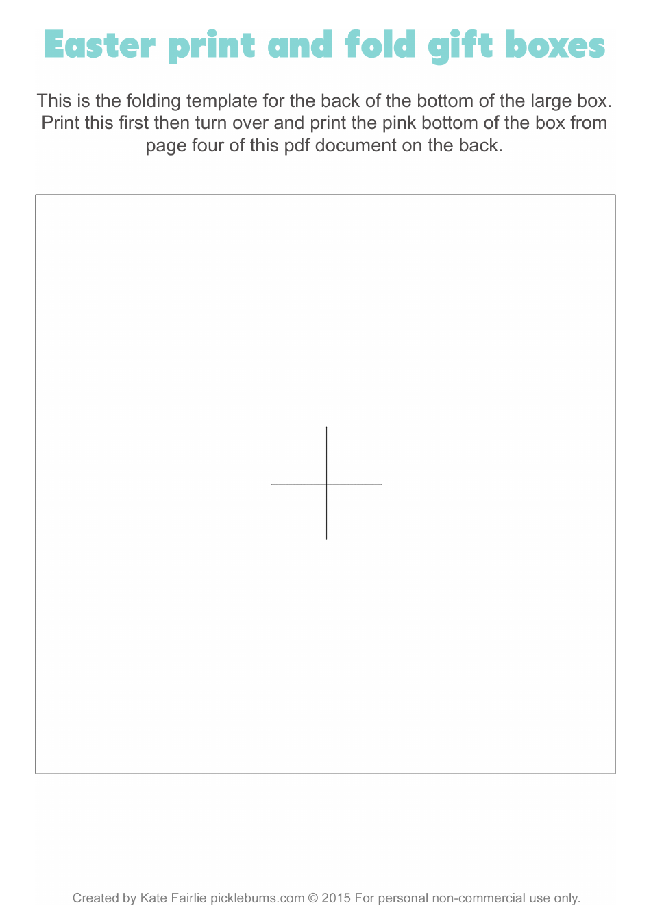 Easter Gift Box Template, Page 3