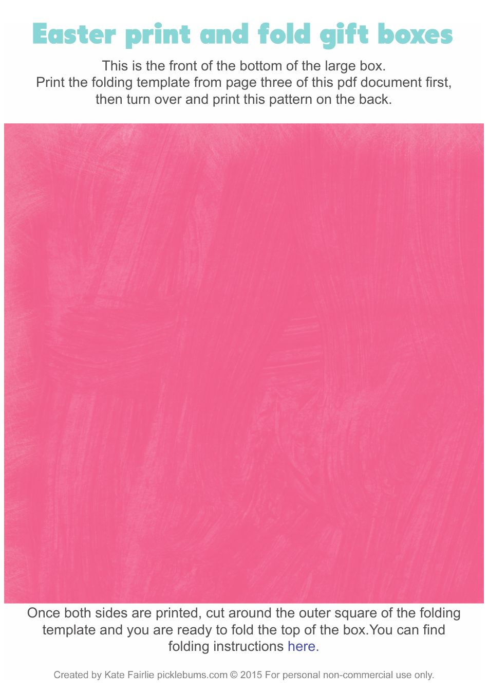 Easter Gift Box Template, Page 4