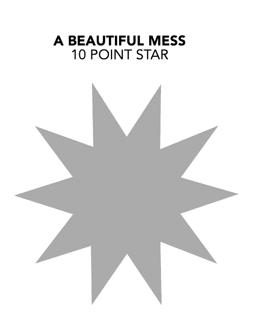 10 Point Star Template