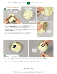 Duck Plush Sewing Pattern Templates, Page 11