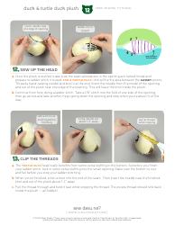 Duck Plush Sewing Pattern Templates, Page 12