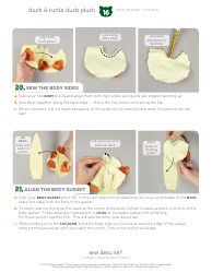 Duck Plush Sewing Pattern Templates, Page 16