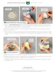 Duck Plush Sewing Pattern Templates, Page 18
