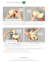 Duck Plush Sewing Pattern Templates, Page 19