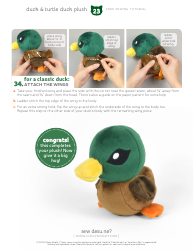 Duck Plush Sewing Pattern Templates, Page 23