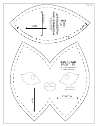 Duck Plush Sewing Pattern Templates, Page 24