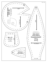 Duck Plush Sewing Pattern Templates, Page 25