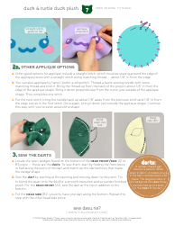 Duck Plush Sewing Pattern Templates, Page 7