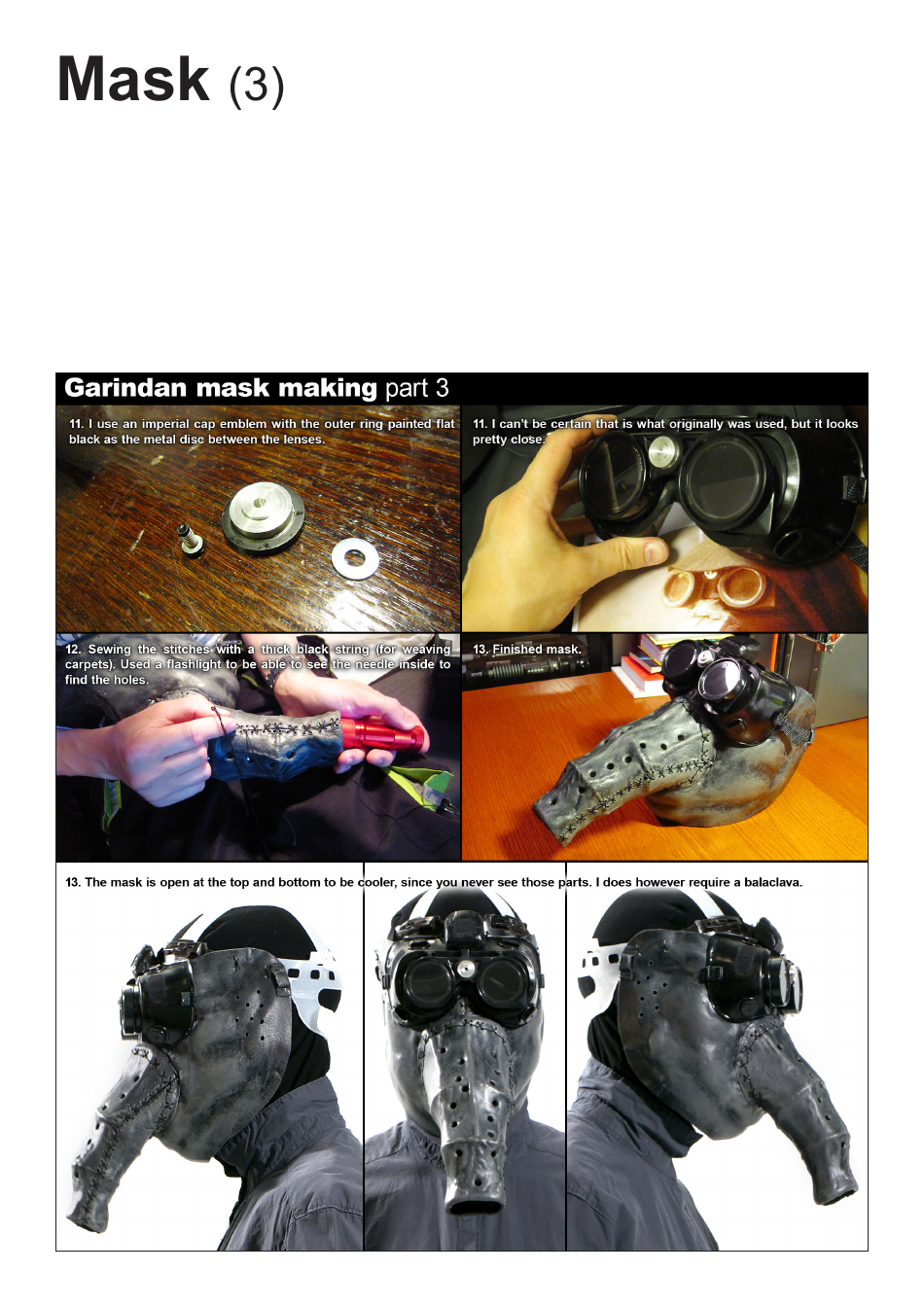 Star Wars Garindan Cloak Sewing Pattern Template, Page 13