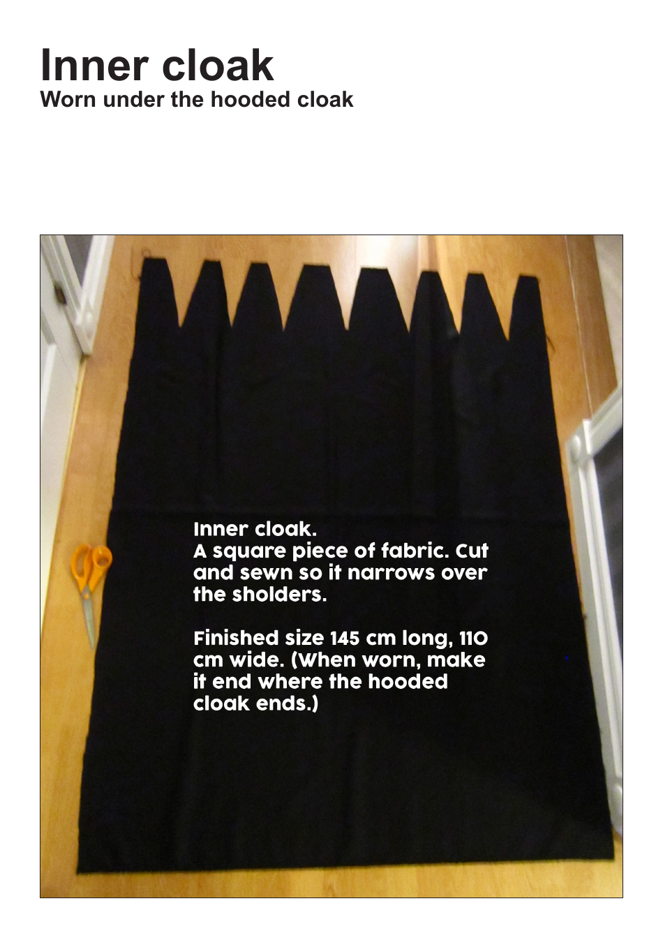 Star Wars Garindan Cloak Sewing Pattern Template, Page 15