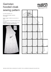 Star Wars Garindan Cloak Sewing Pattern Template, Page 18