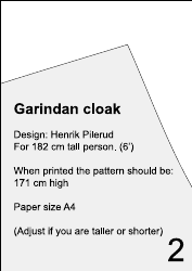 Star Wars Garindan Cloak Sewing Pattern Template, Page 20