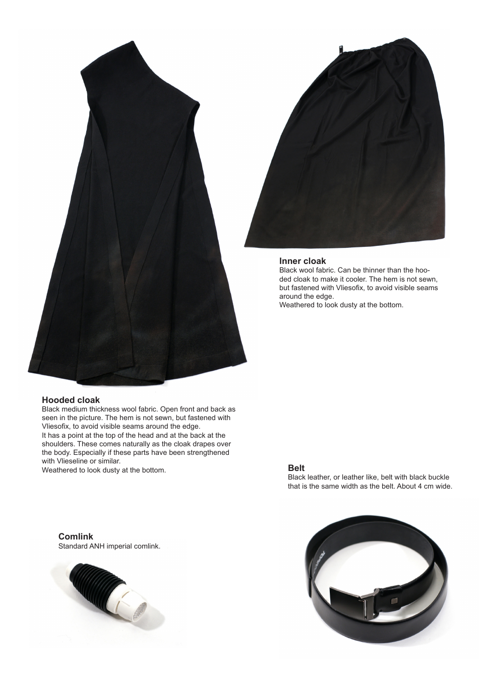 Star Wars Garindan Cloak Sewing Pattern Template, Page 6