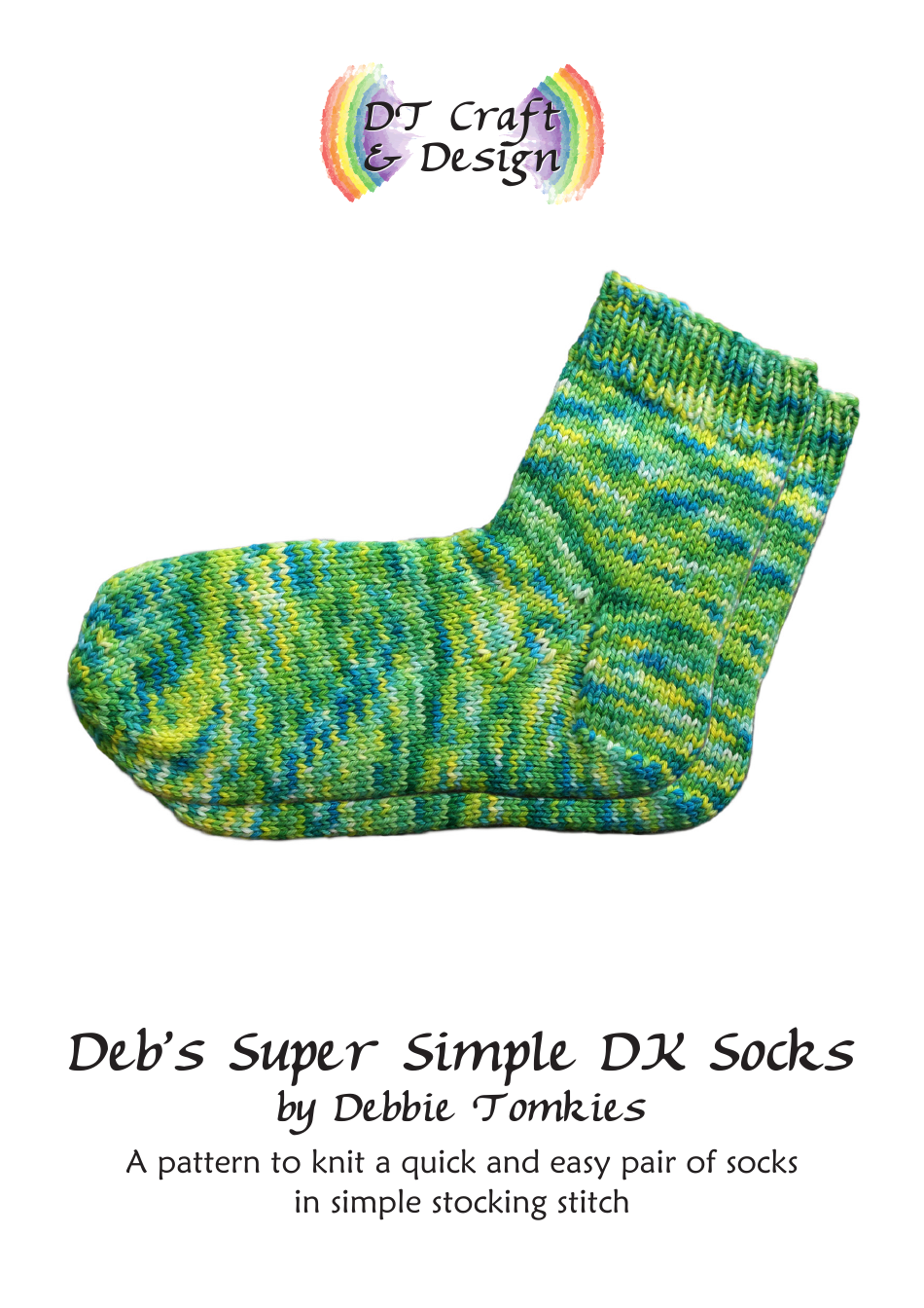Simple DK Socks Knitting Pattern