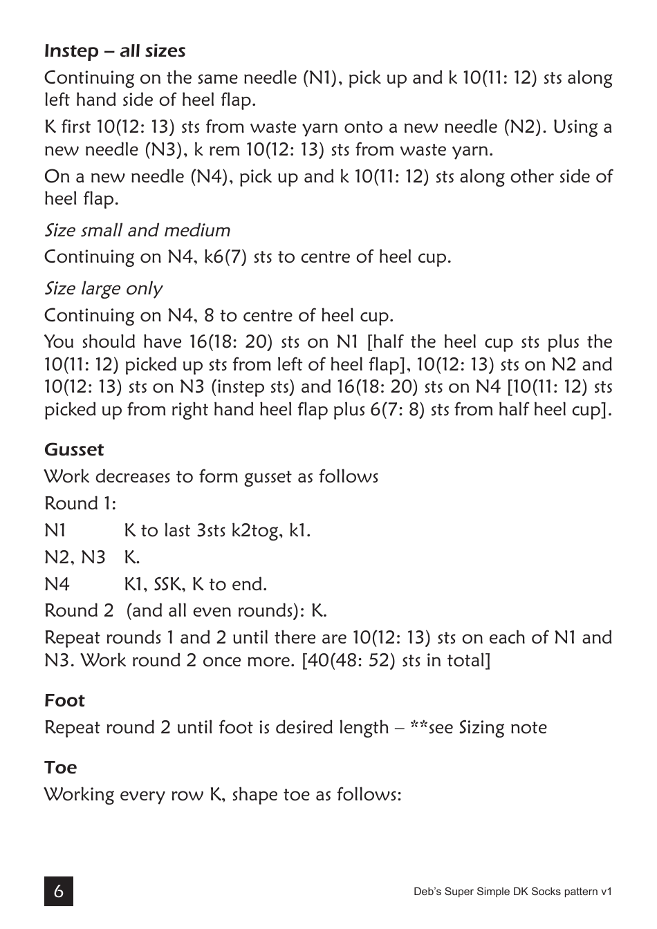 Simple Dk Socks Knitting Pattern, Page 6