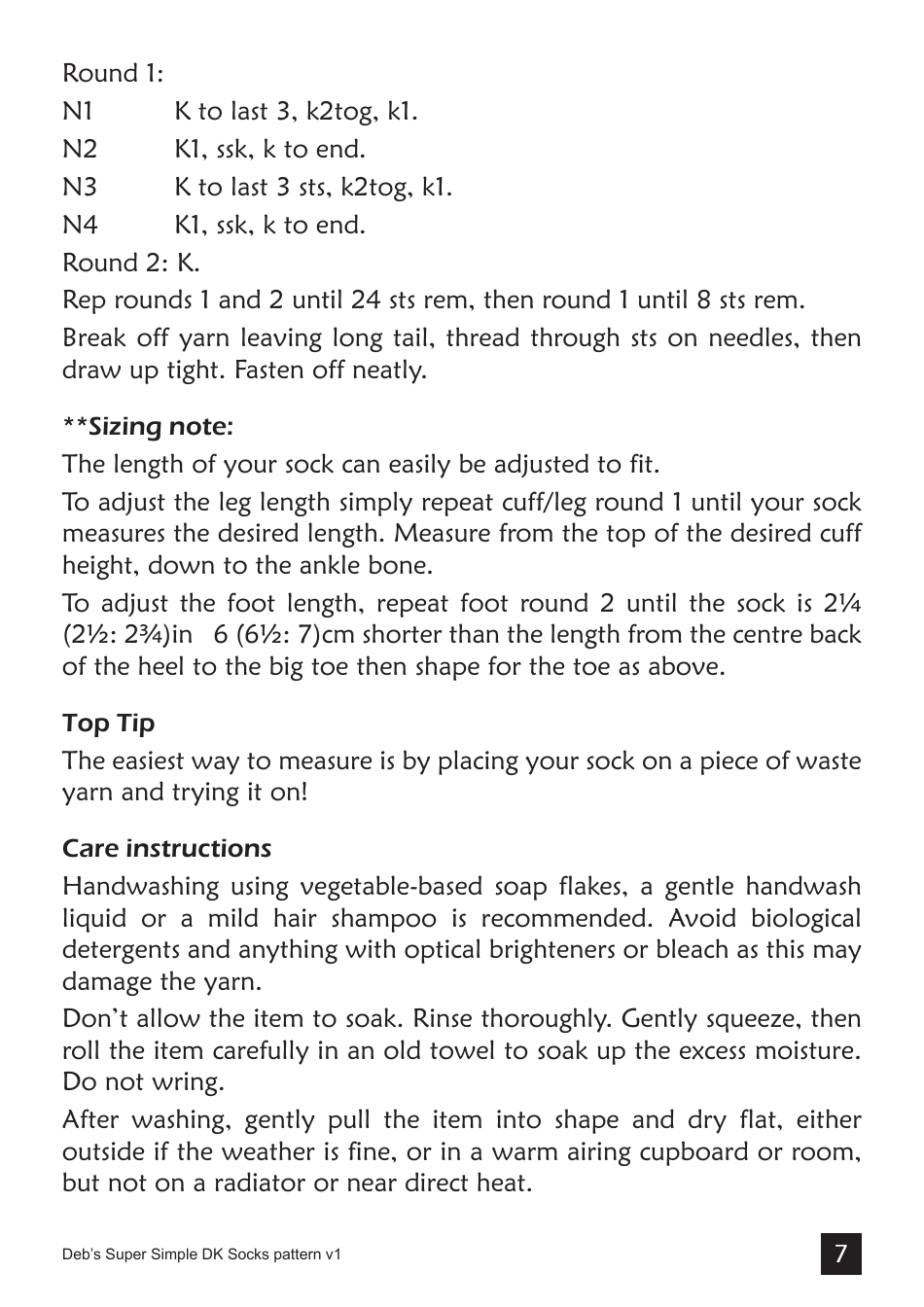 Simple Dk Socks Knitting Pattern, Page 7