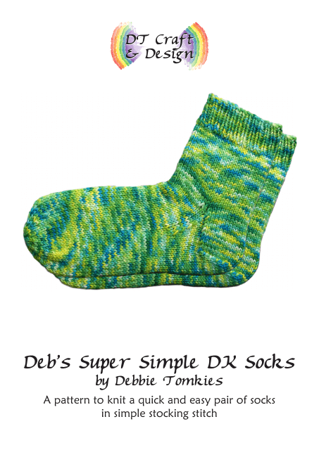 Simple Dk Socks Knitting Pattern