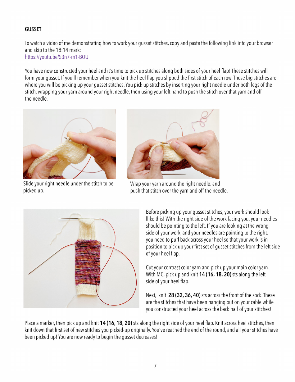 Basic Sock Knitting Pattern, Page 8