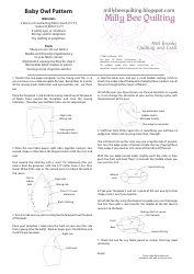 Baby Owl Sewing Pattern Templates, Page 2