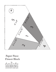 Document preview: Flower Block Sewing Pattern Templates