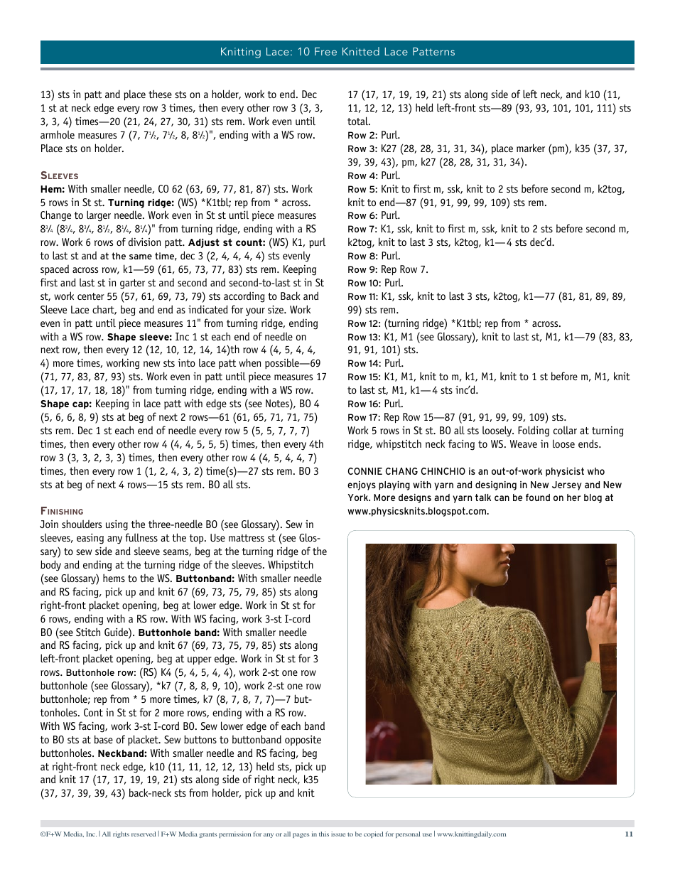 Knitted Lace Patterns, Page 11