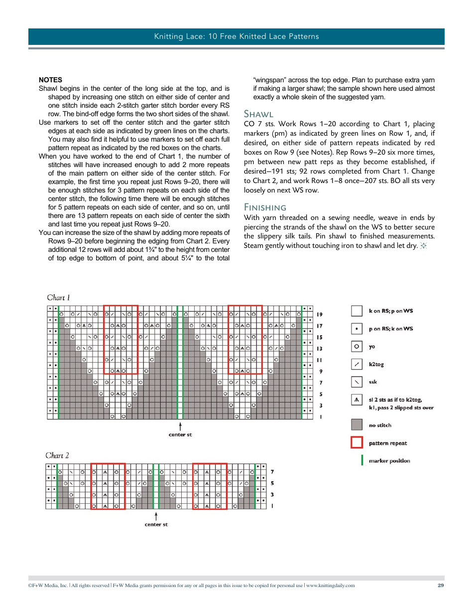 Knitted Lace Patterns, Page 29