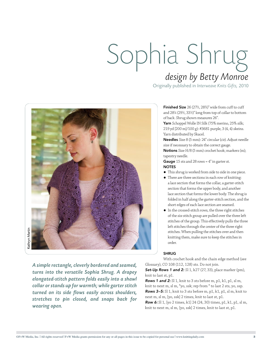 Knitted Lace Patterns, Page 3