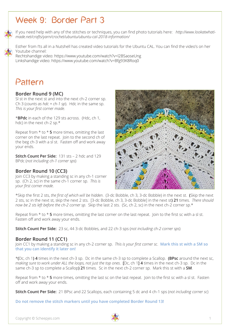 Blanket Border Crochet Pattern, Page 2