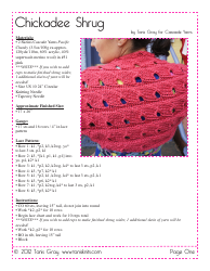 Chickadee Shrug Crochet Pattern