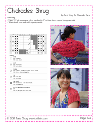 Chickadee Shrug Crochet Pattern, Page 2