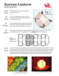 Document preview: Korean Paper Lantern Template
