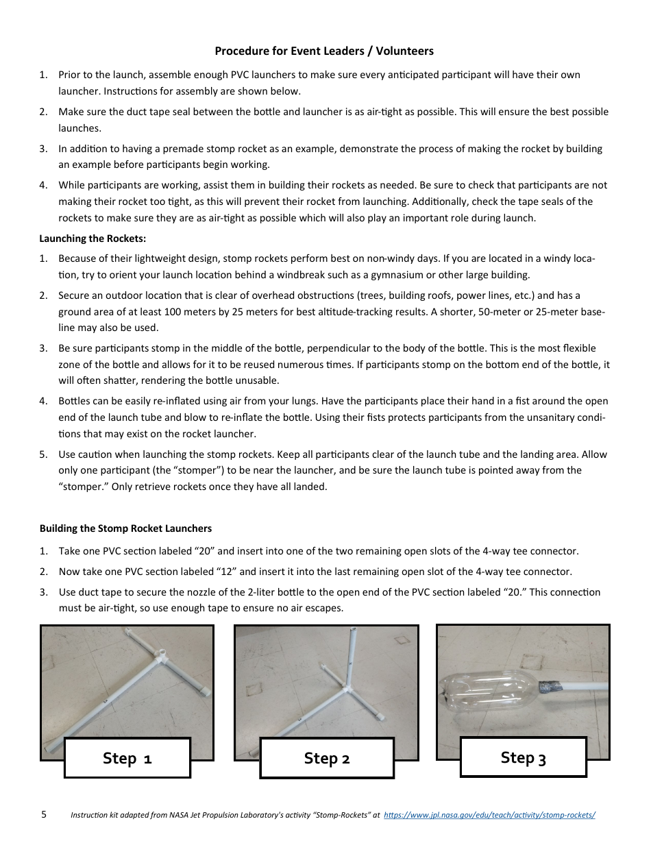 Stomp Rocket Activity Sheet, Page 5
