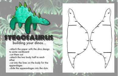 Dinosaur Paper Doll Templates, Page 4