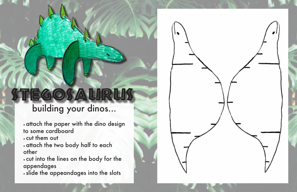 Dinosaur Paper Doll Templates, Page 4
