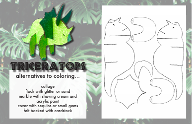 Dinosaur Paper Doll Templates, Page 5
