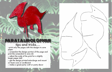 Dinosaur Paper Doll Templates, Page 6