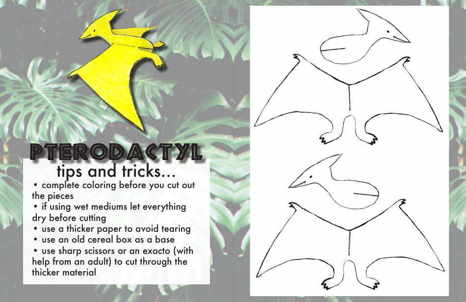 Dinosaur Paper Doll Templates, Page 7