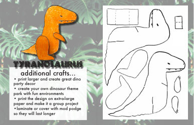 Dinosaur Paper Doll Templates, Page 8